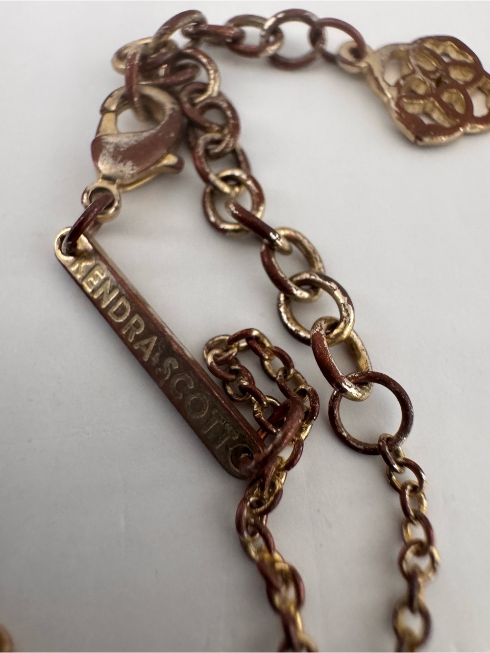 Kendra Scott Rose Gold Tone Oval Pendant Necklace - Picture 9 of 9